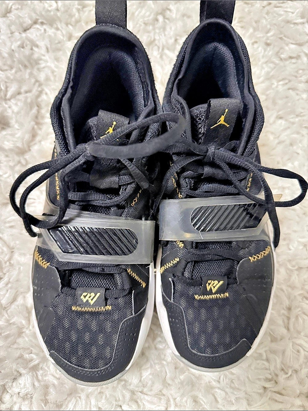 Jordan Why Not Zero.3 Basketball Sneakers Boys US 7Y Black & White